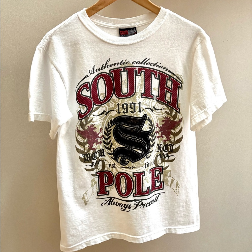 South Pole VTG Y2K white “Always Prevail” t-shirt S